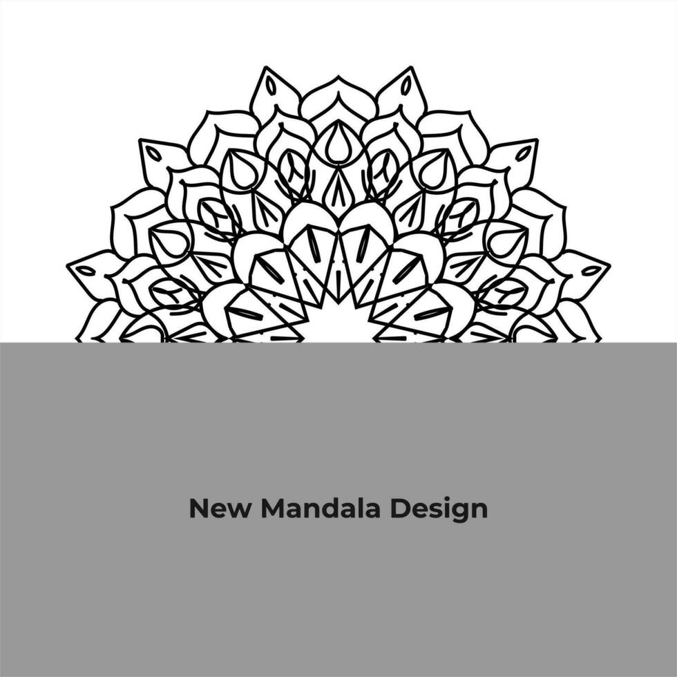 nuevo floral mandala vector