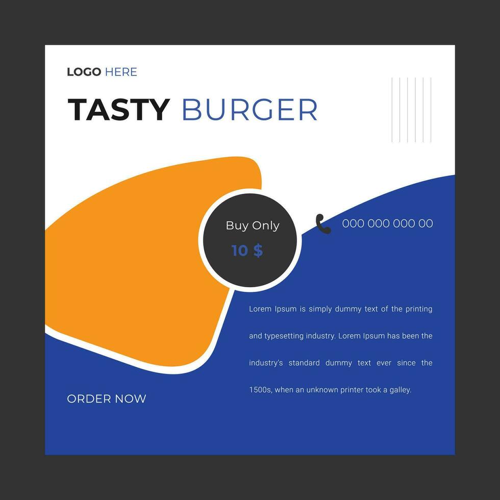 Social Media Post Design vector