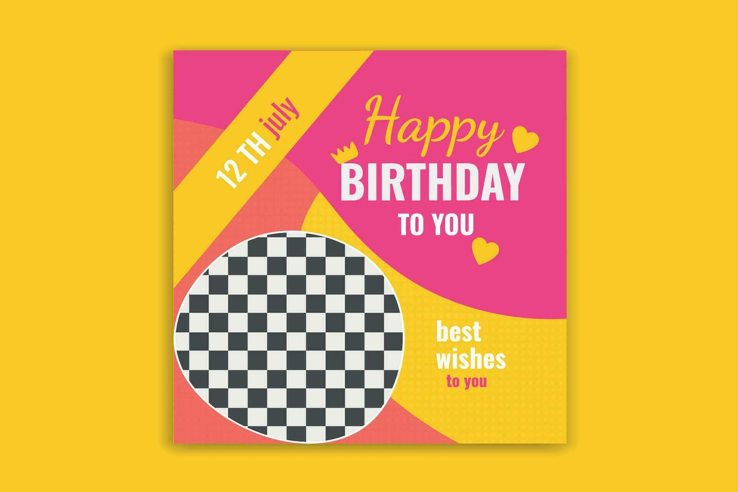 birthday invitation card design birthday banner vector