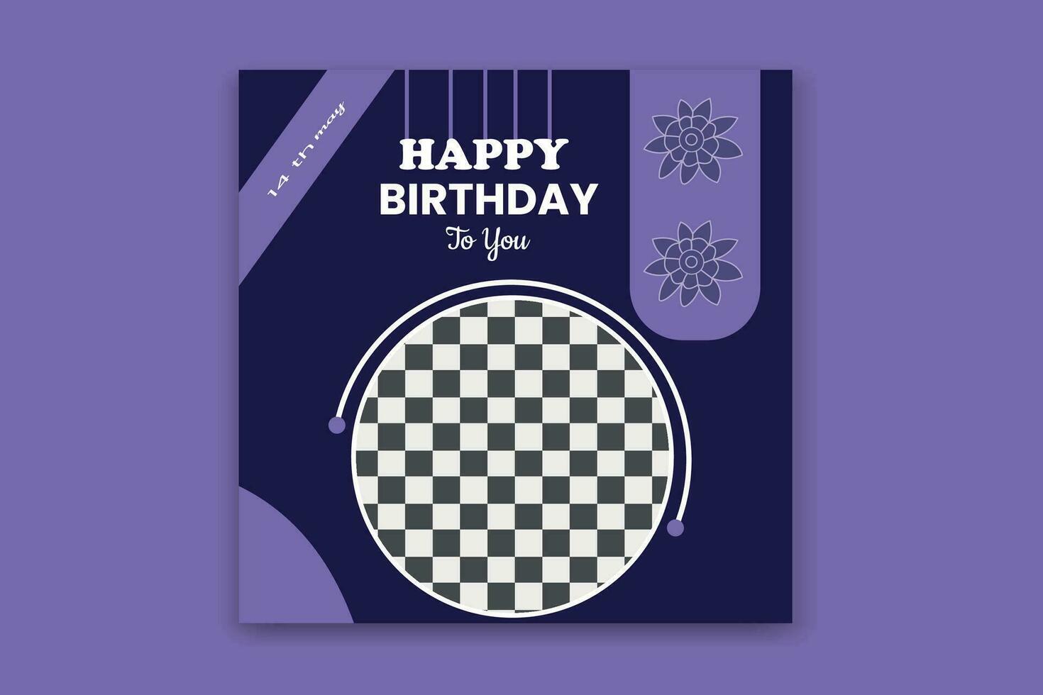 new birthday invitation card design burthday banner vector