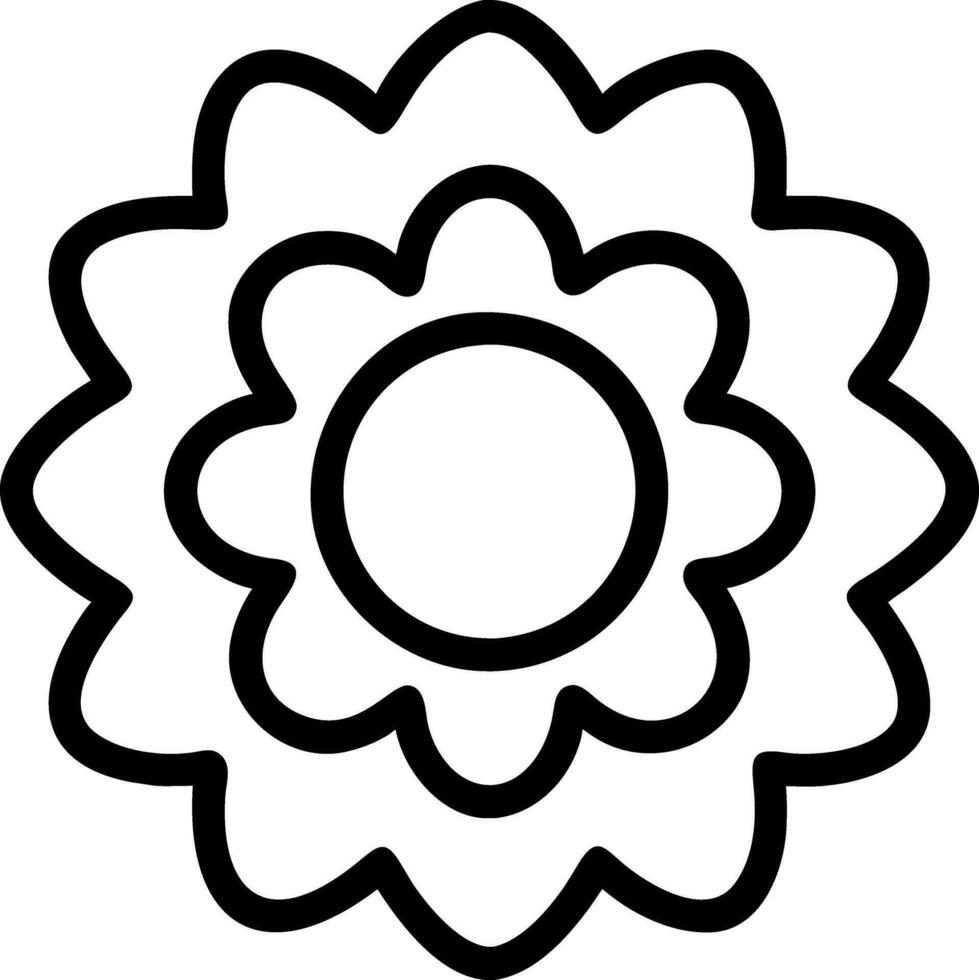 coloring book flower vector