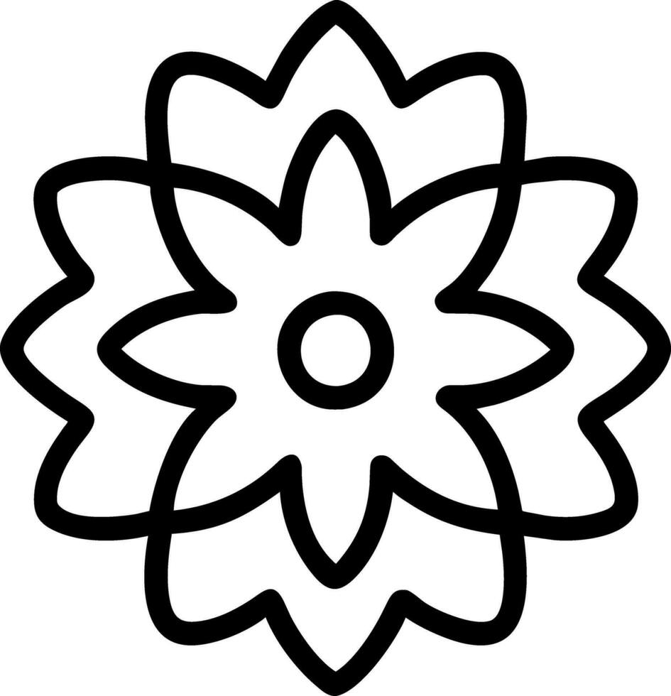 flor de libro para colorear vector