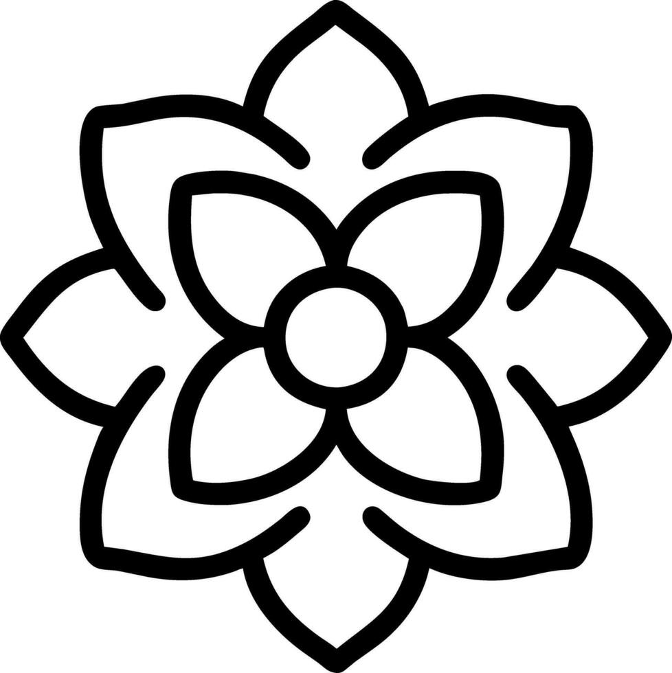 coloring book flower vector