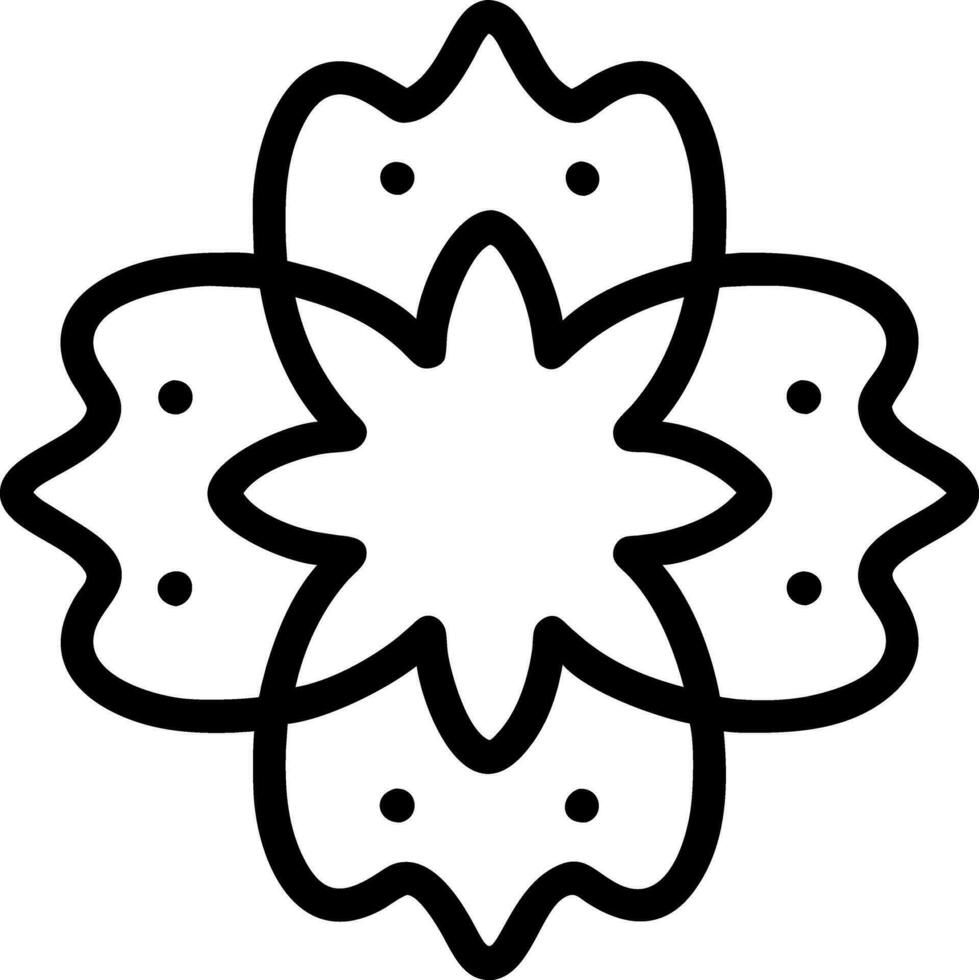 coloring book flower vector