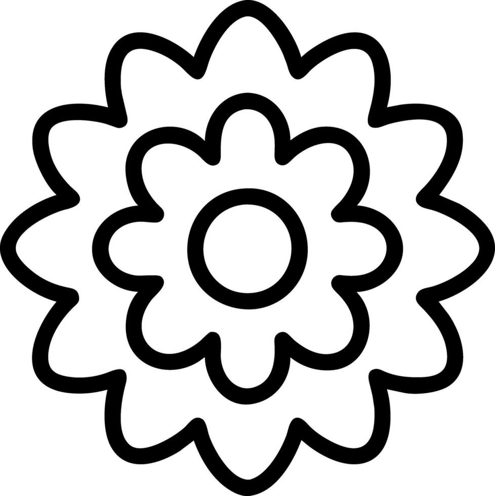 coloring book flower vector