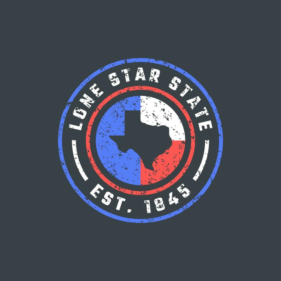 Texas badge design vector