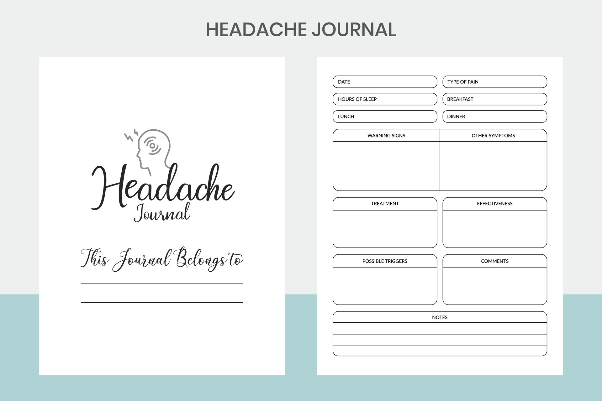 Headache Journal Pro Template 36023689 Vector Art at Vecteezy Headache Journal Pro Template 36023689 Vector Art at Vecteezy
