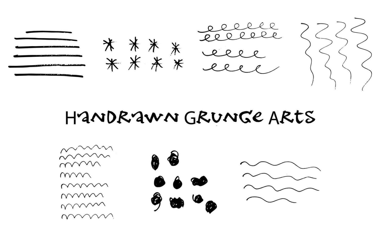 Set of Handrawn Simple Line vector