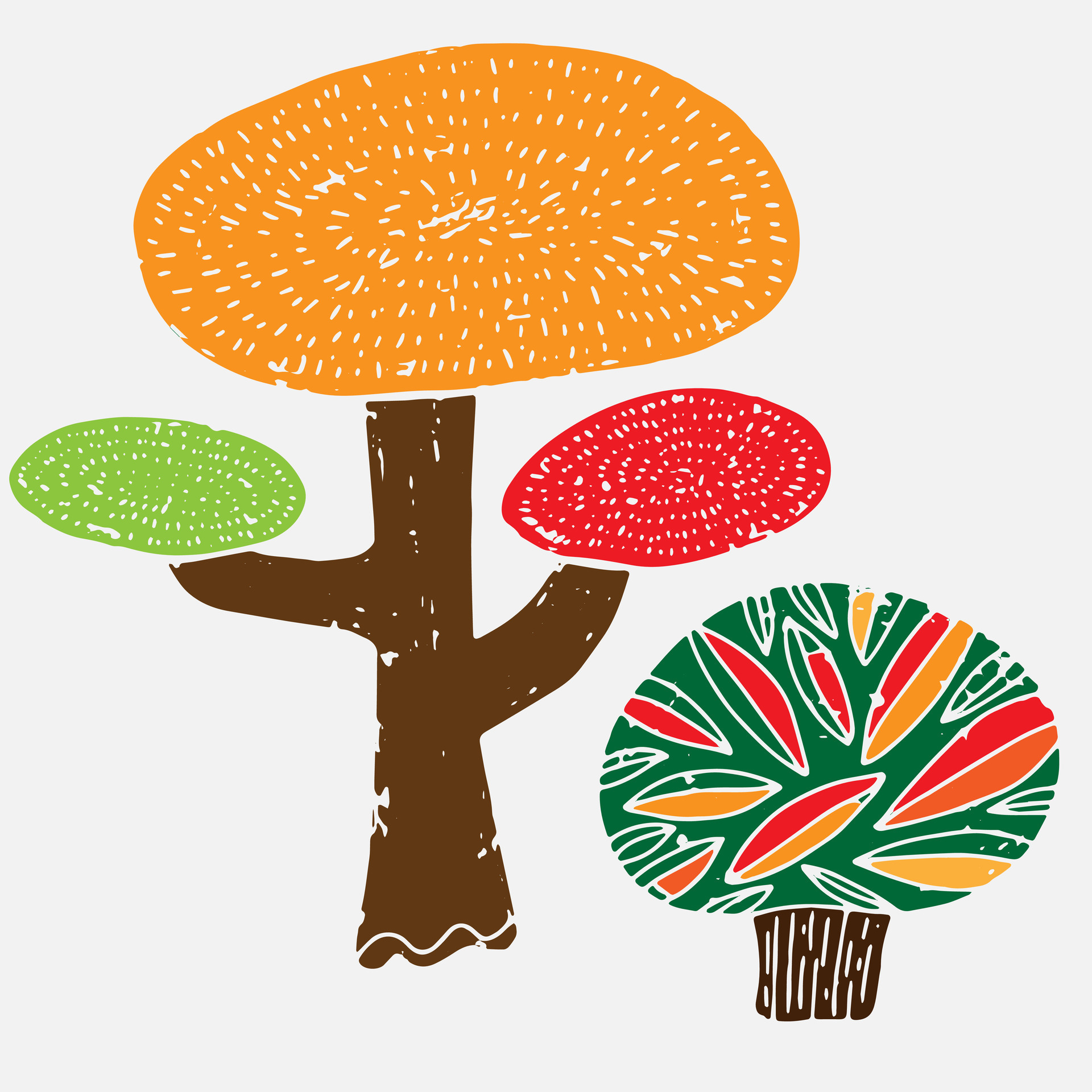 un árbol con un hoja y un hoja 36024354 Vector en Vecteezy