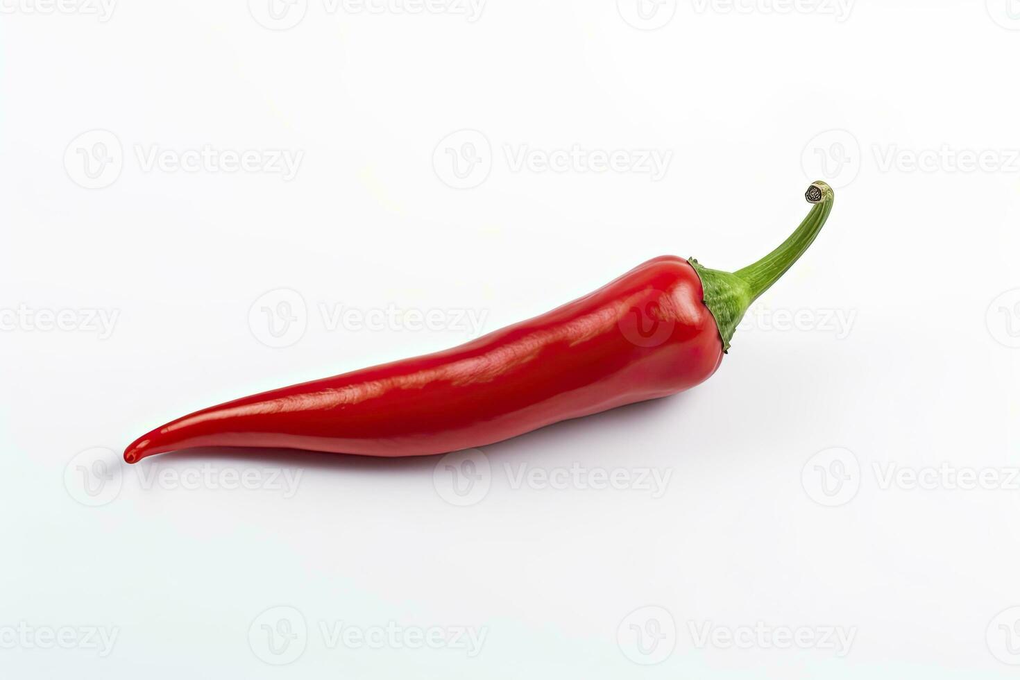 AI generated A Red chili pepper is isolated on a white background. AI Generated photo