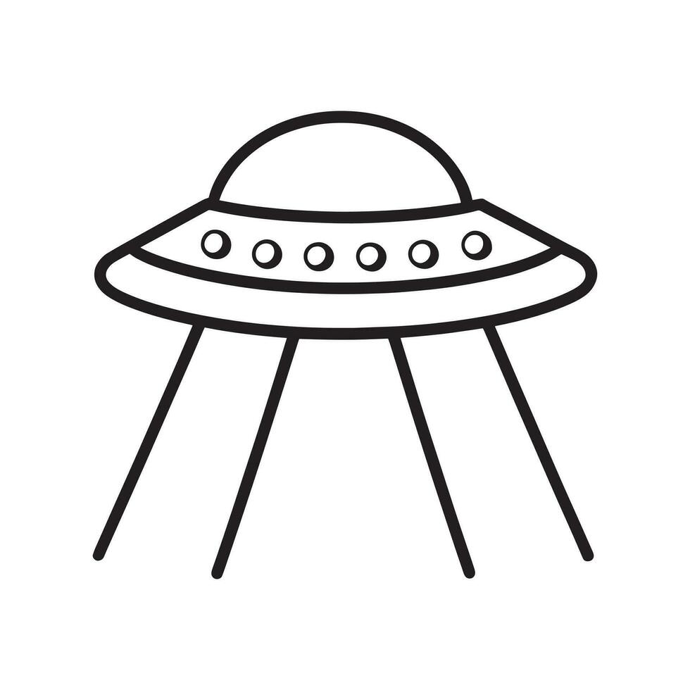 AI generated Alien spaceship ufo transparent vector. ufo, alien, spaceship, png, rocket, plane vector