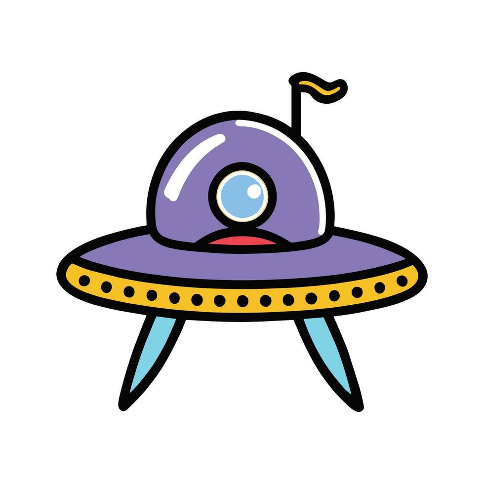 ai generado extraterrestre astronave OVNI transparente vector. OVNI, extraterrestre, astronave, png, cohete, avión vector