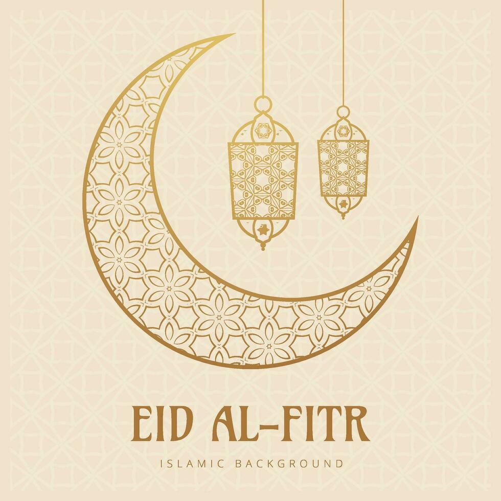 ramadan kareem greeting card with gold and black background vector