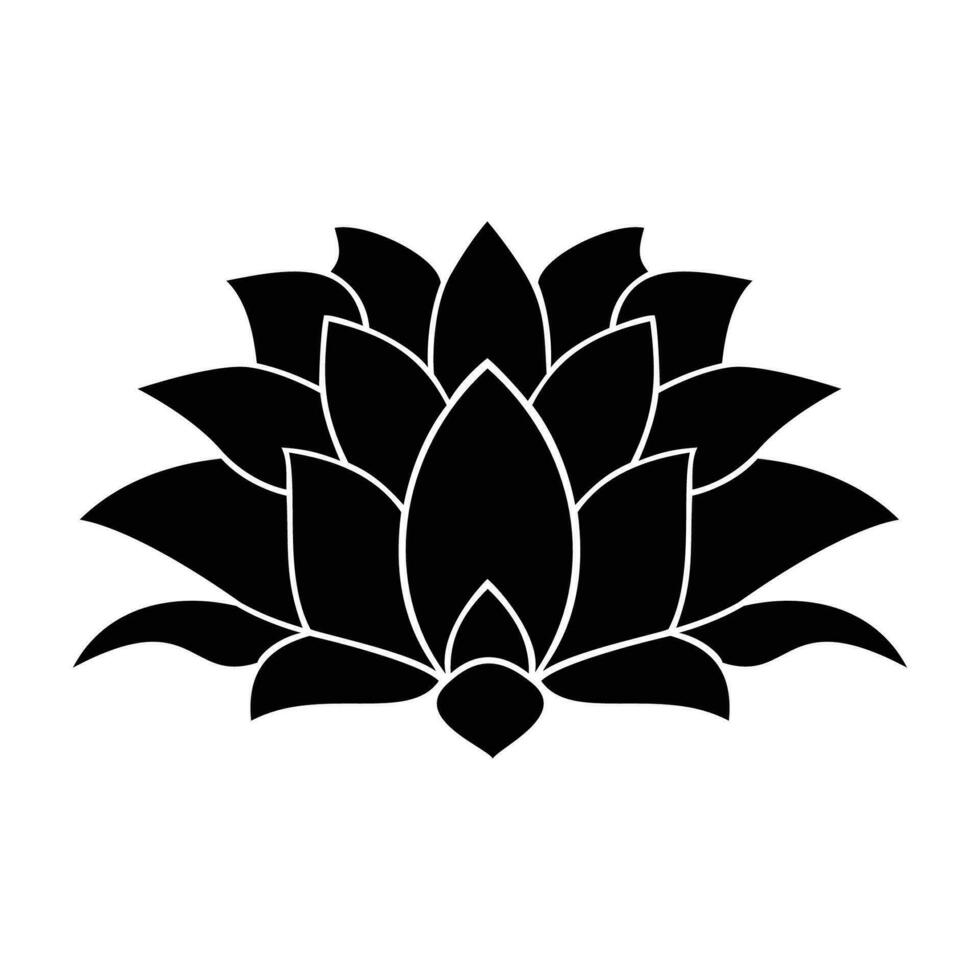 Lotus flower design vector illustration. exotic floral sign and symbol.