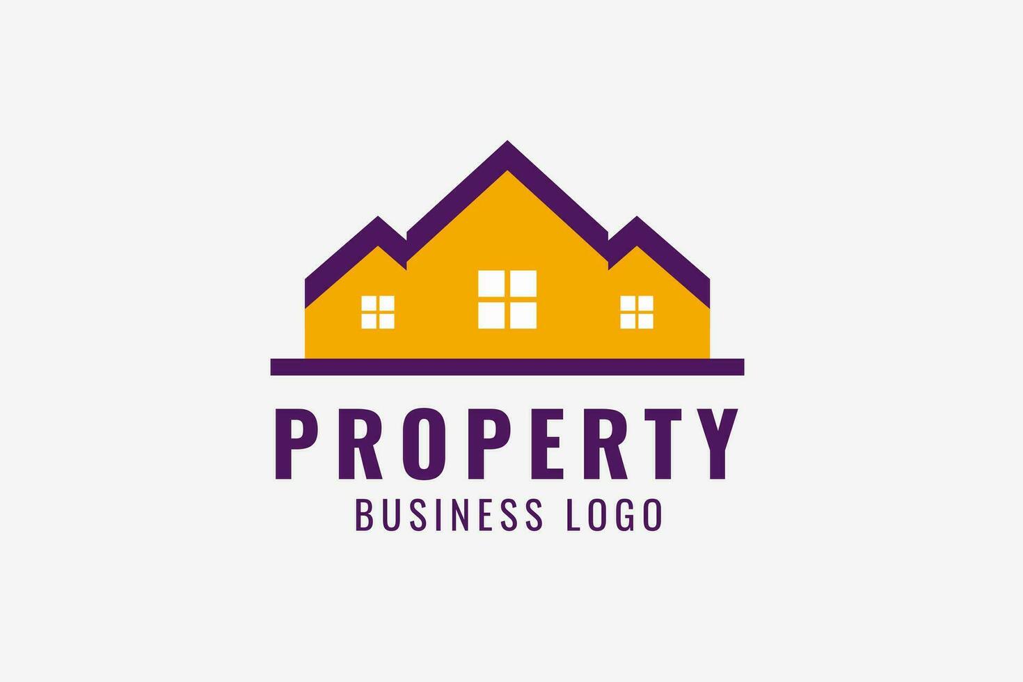 Three House Property Logo vector