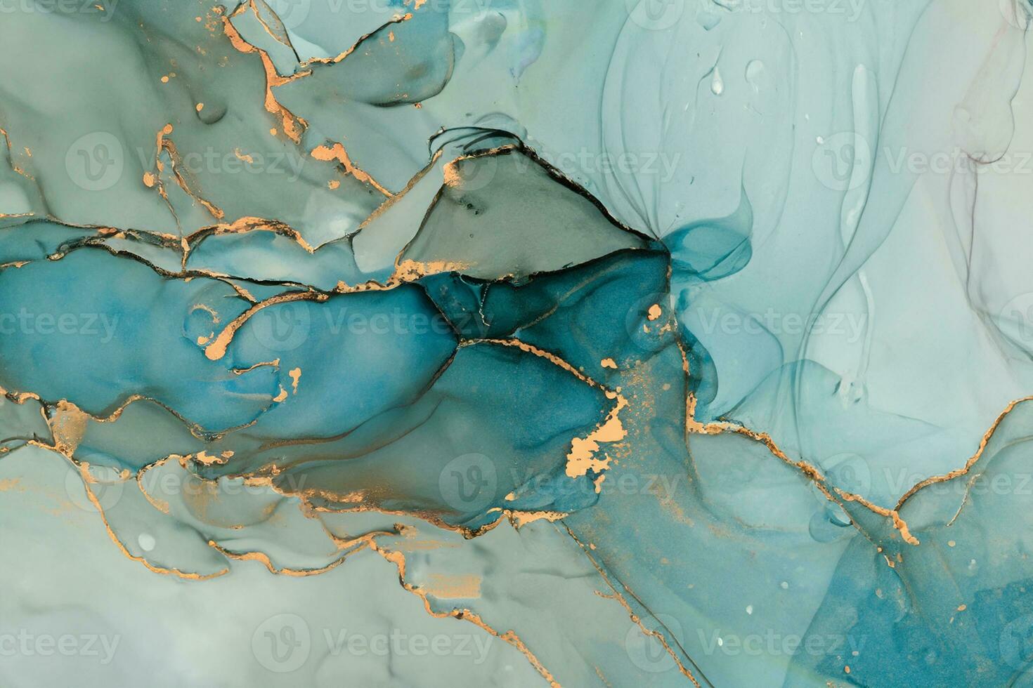 Natural  luxury abstract fluid art painting in alcohol ink technique. Tender and dreamy  wallpaper. Mixture of colors creating transparent waves and golden swirls. For posters, other printed materials photo