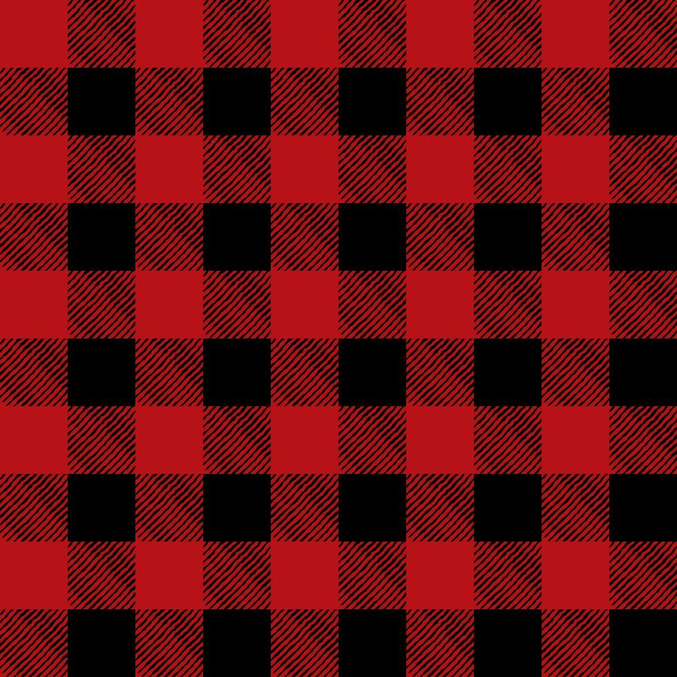 Tiled Red and Black Flannel Pattern Illustration 36025786 Vector Art at ...