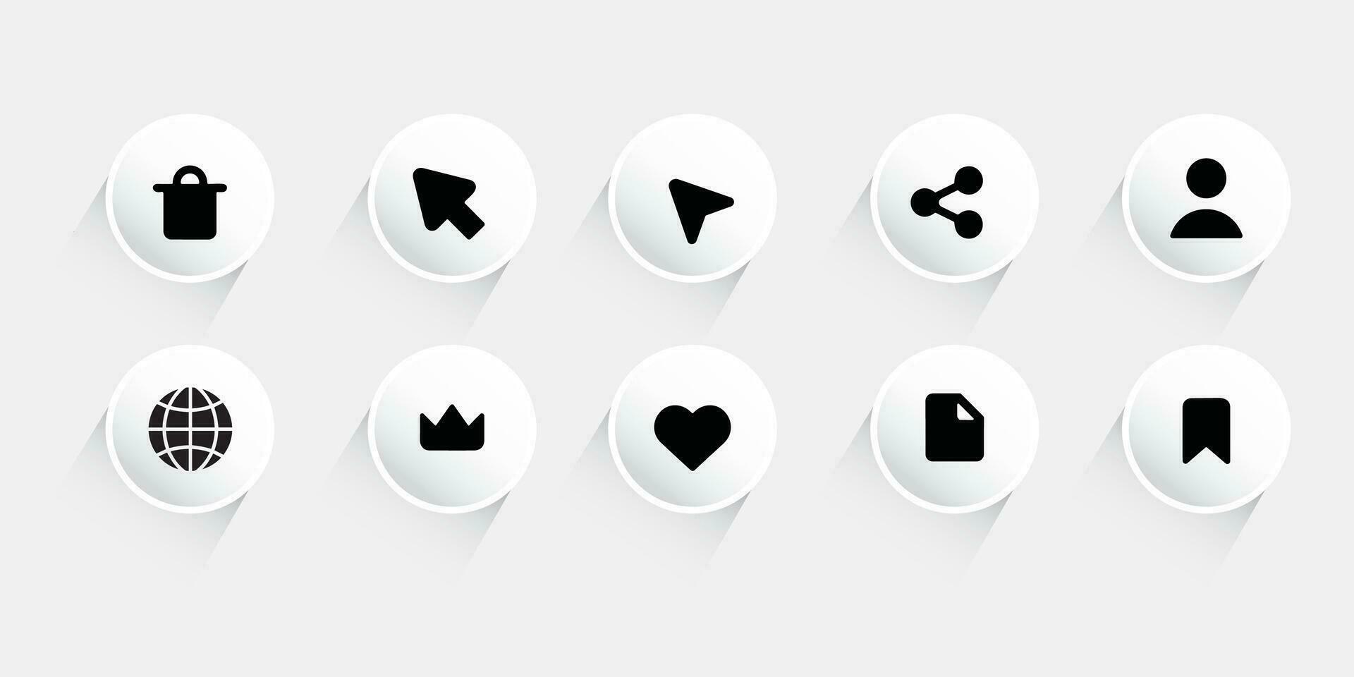 Contact us icon set.Contact and Communication Icons.Set of Communication icon. vector