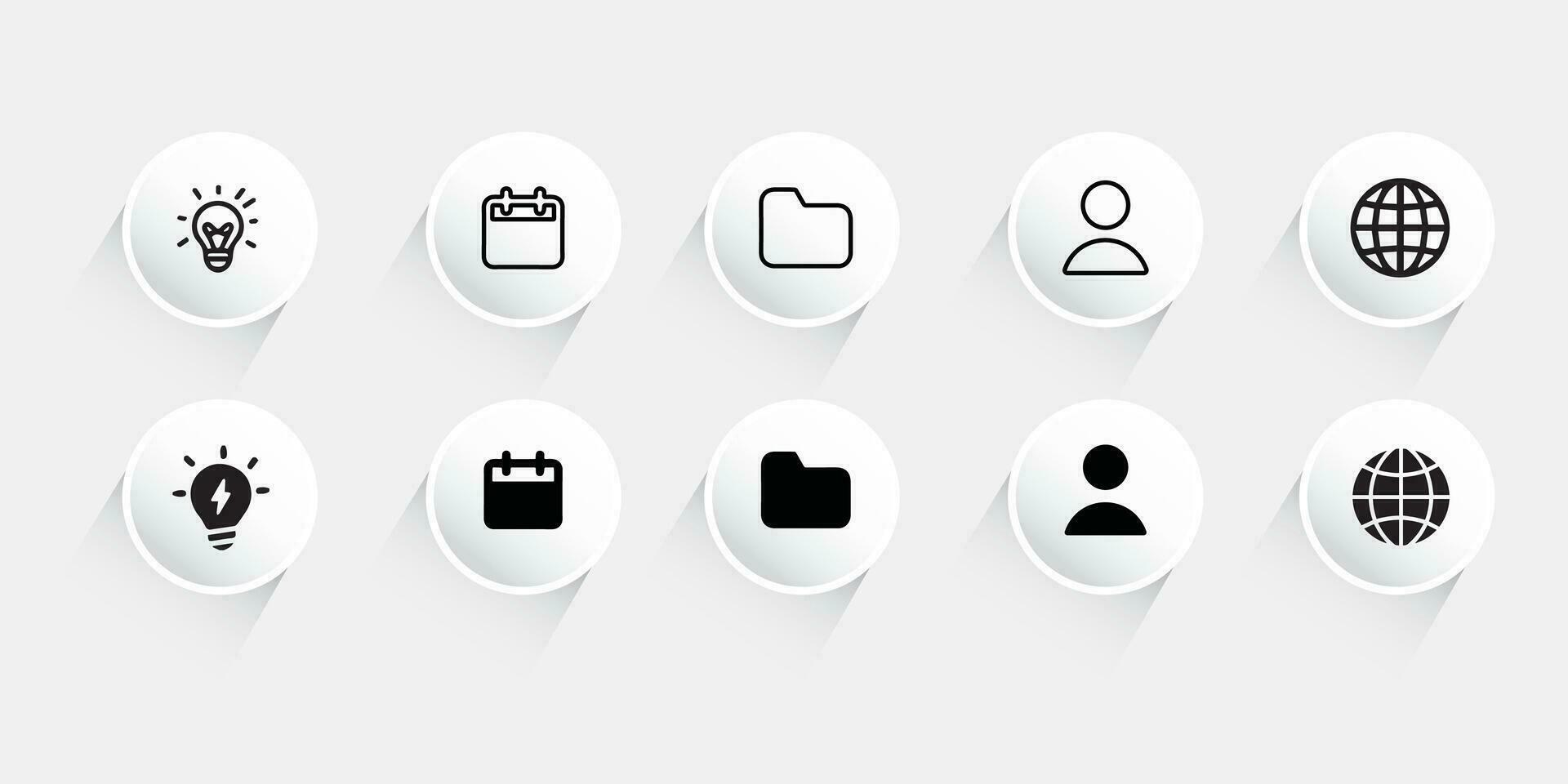 Contact us icon set.Contact and Communication Icons.Set of Communication icon. vector