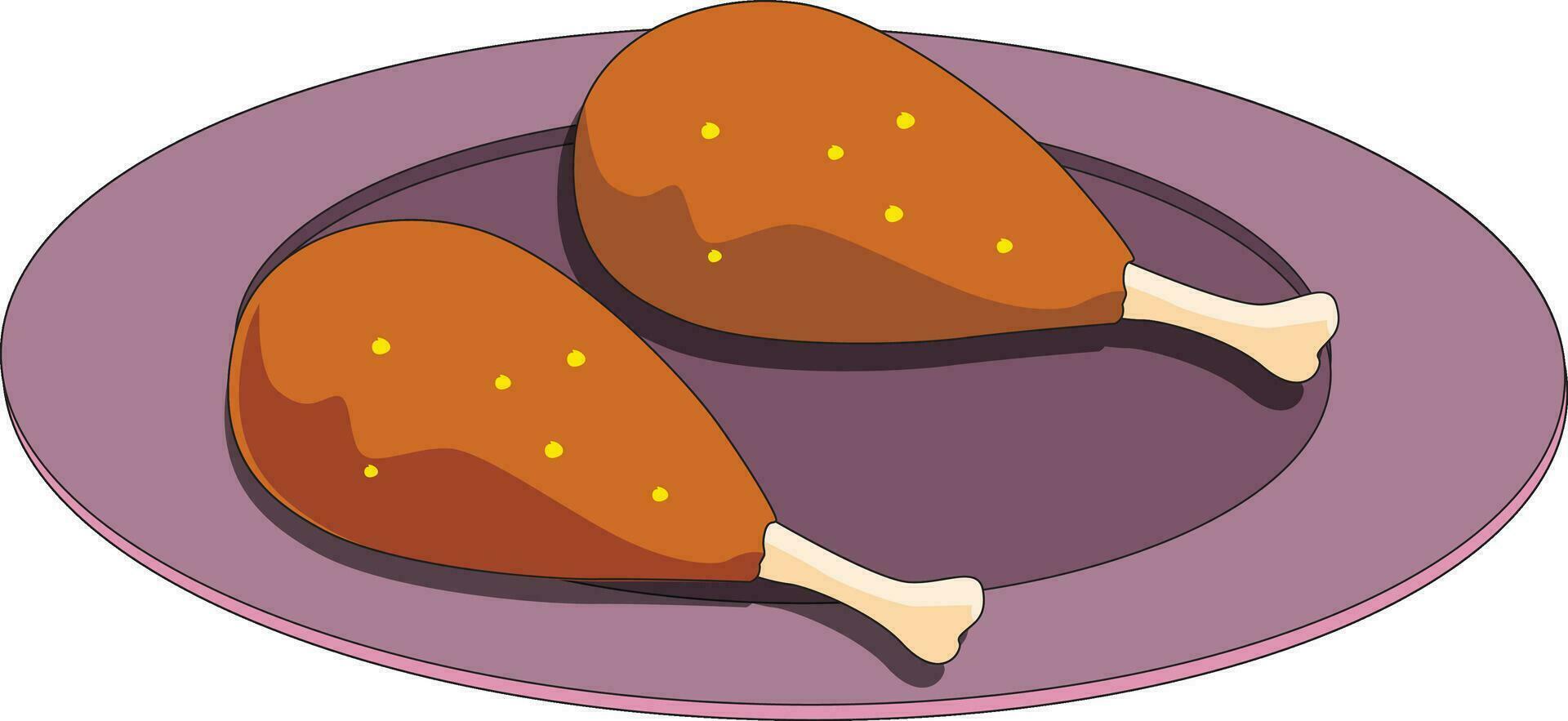 Chicken Leg vector illustration