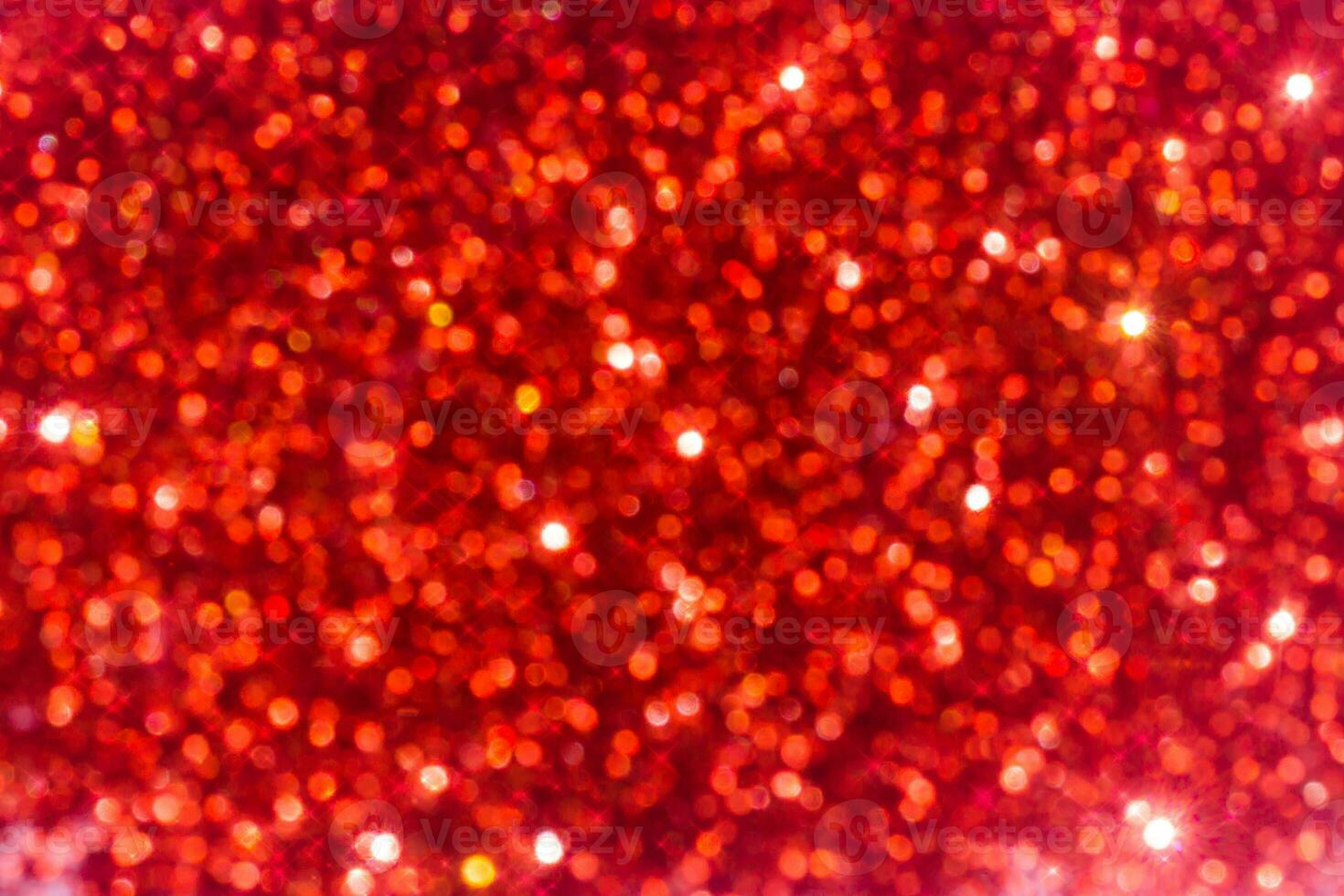 Red Sparkling Glitter bokeh Background. photo