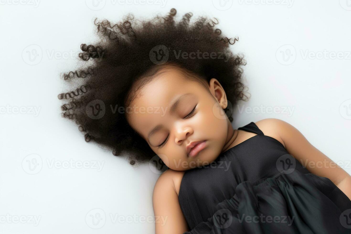 AI generated newborn baby is sleeping , loving, joyful, AI generated photo