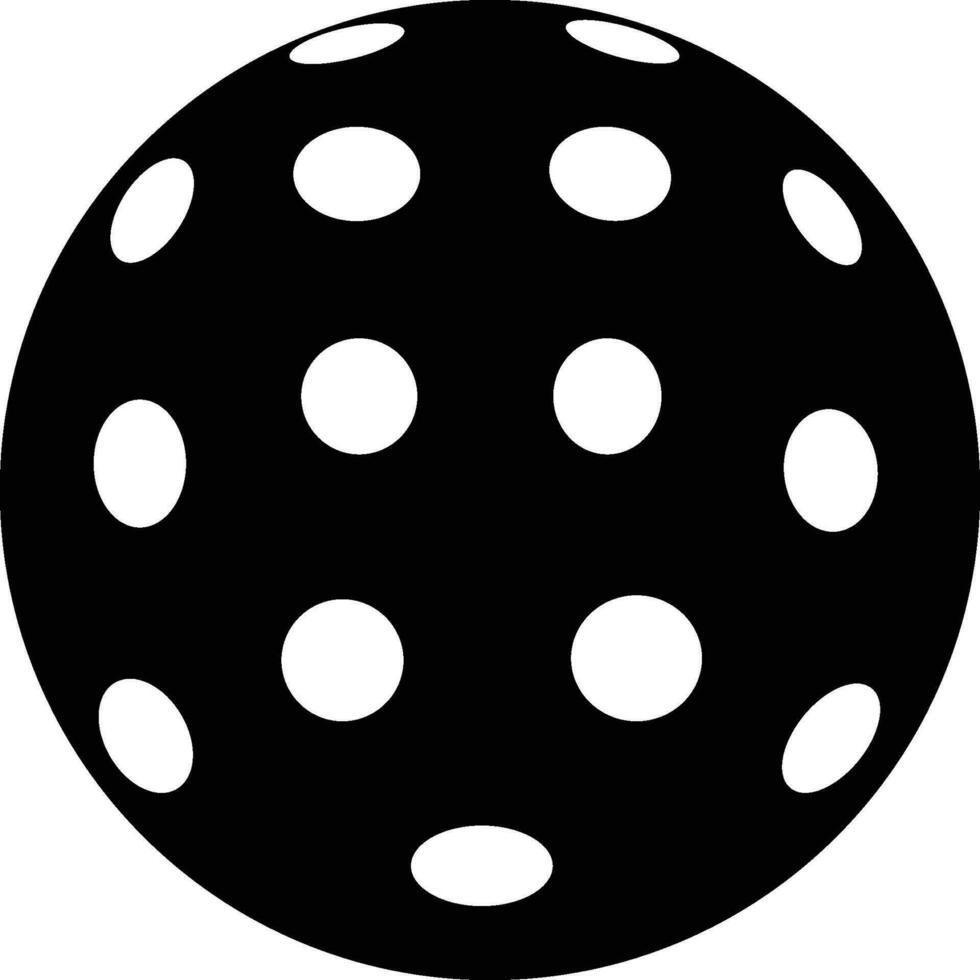 Simple Pickleball Black Vector. You can use it for free. vector