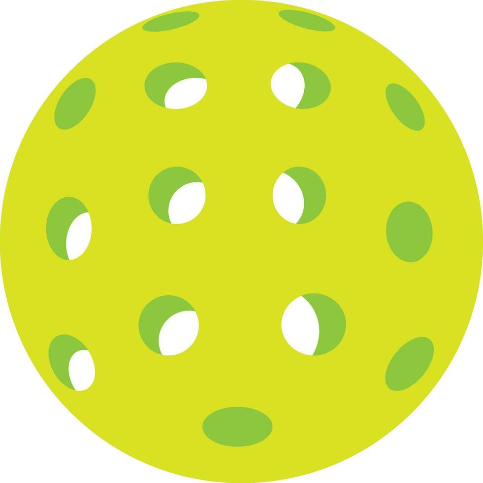 A colorful pickleball vector. It is fully editable. vector