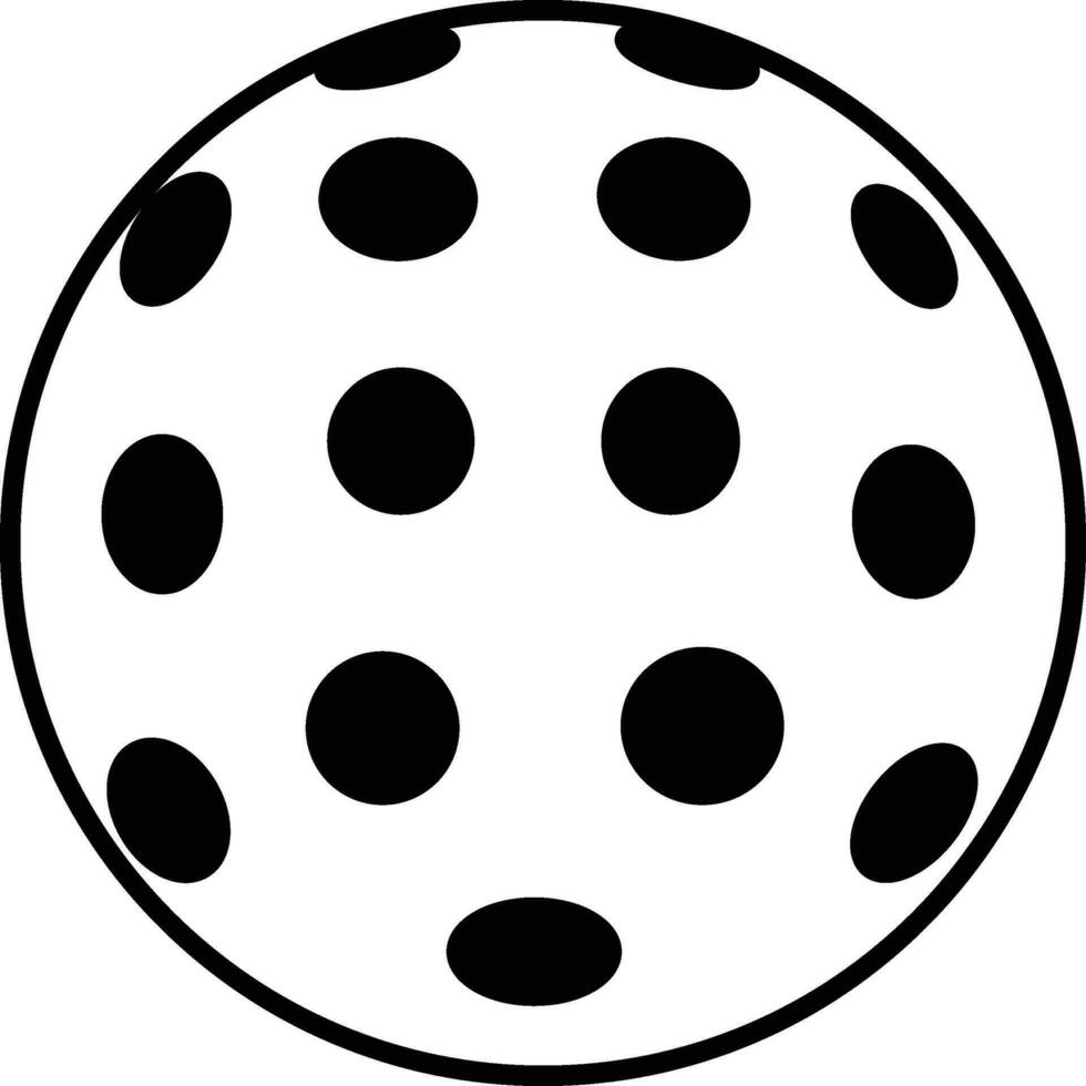 A pickleball black vector for free use.