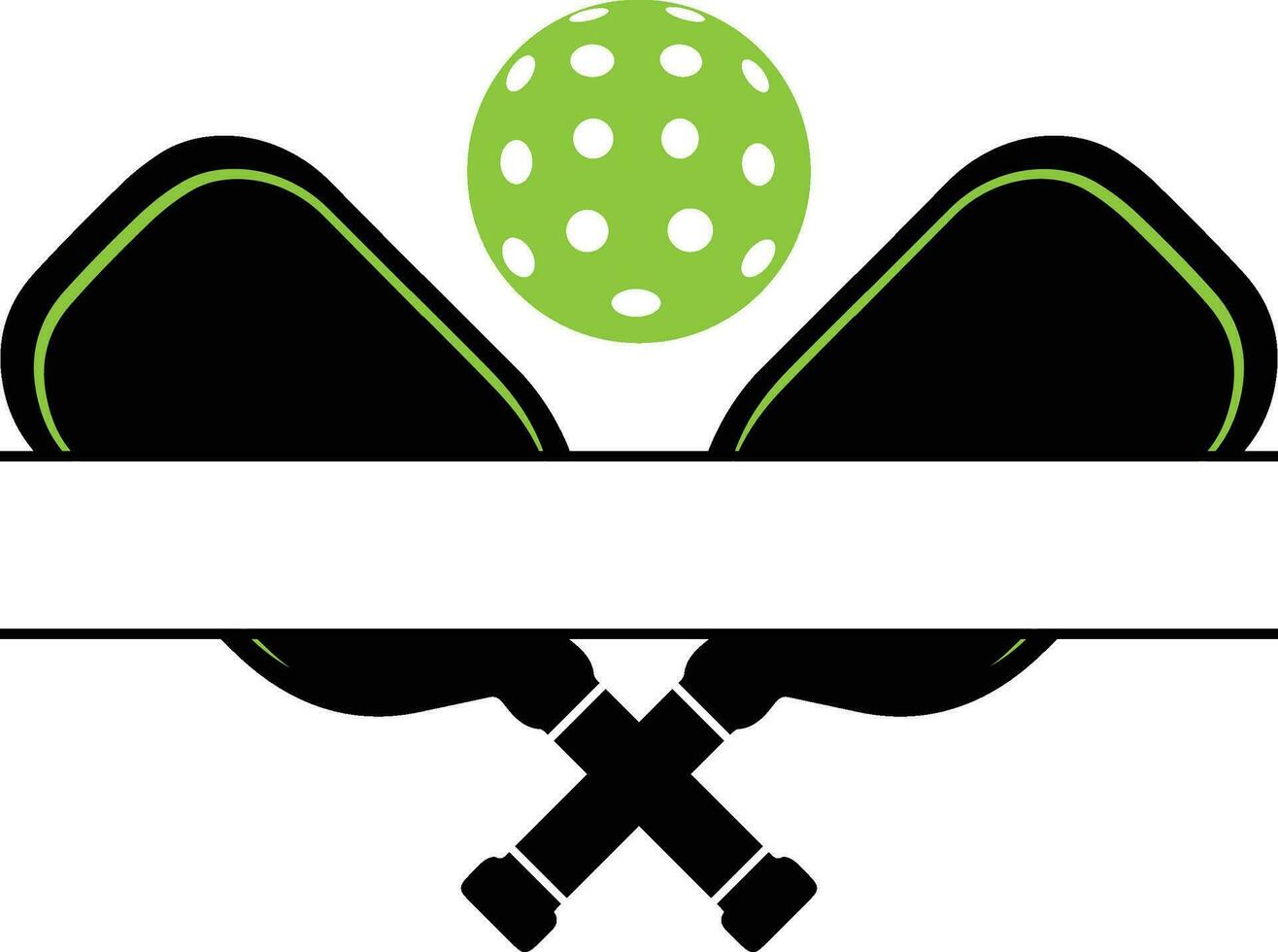 vector archivo para pickleball logo y club.