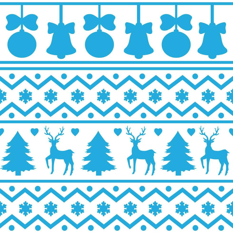 Seamless Scandinavian pattern for Christmas and New Year for winter hat, ugly sweater, jumper, paper or other designs. vector