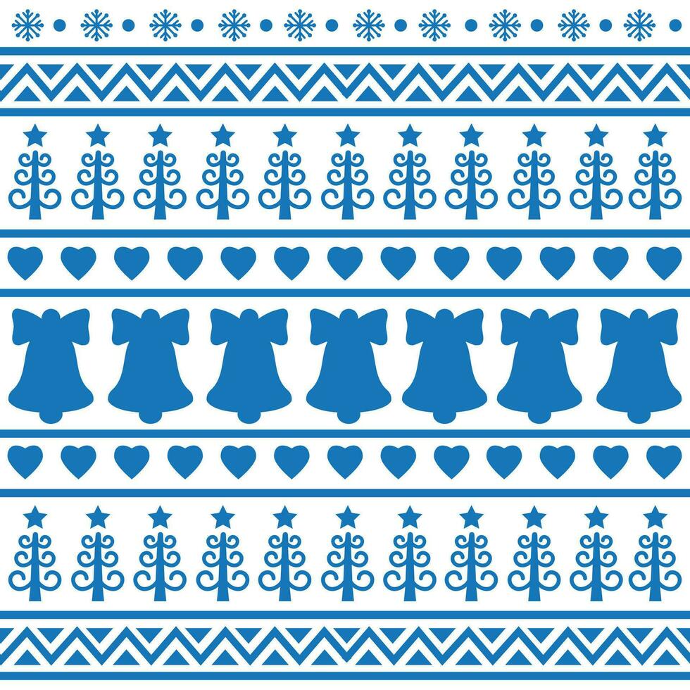 Seamless Scandinavian pattern for Christmas and New Year for winter hat, ugly sweater, jumper, paper or other designs. vector