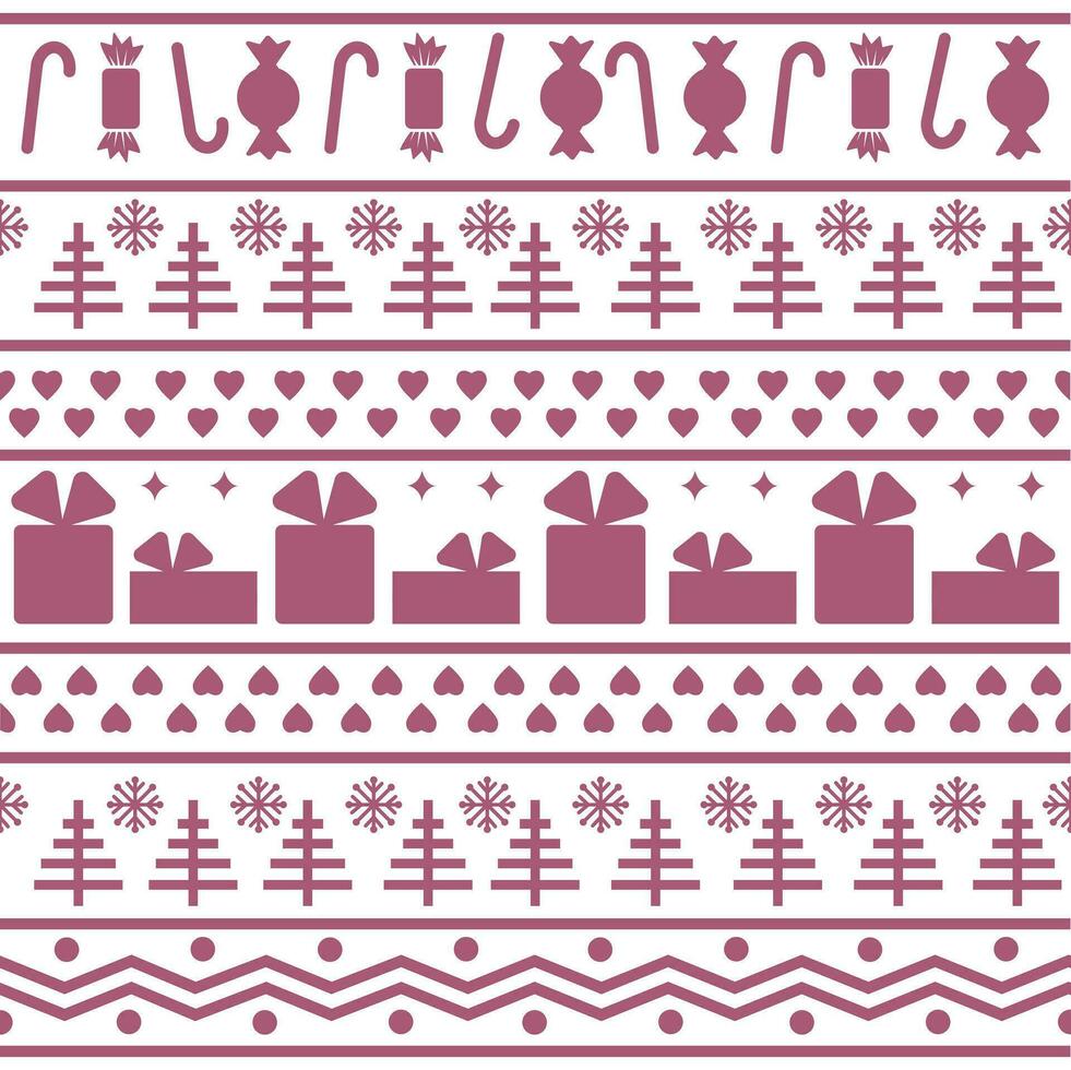 Seamless Scandinavian pattern for Christmas and New Year for winter hat, ugly sweater, jumper, paper or other designs. vector