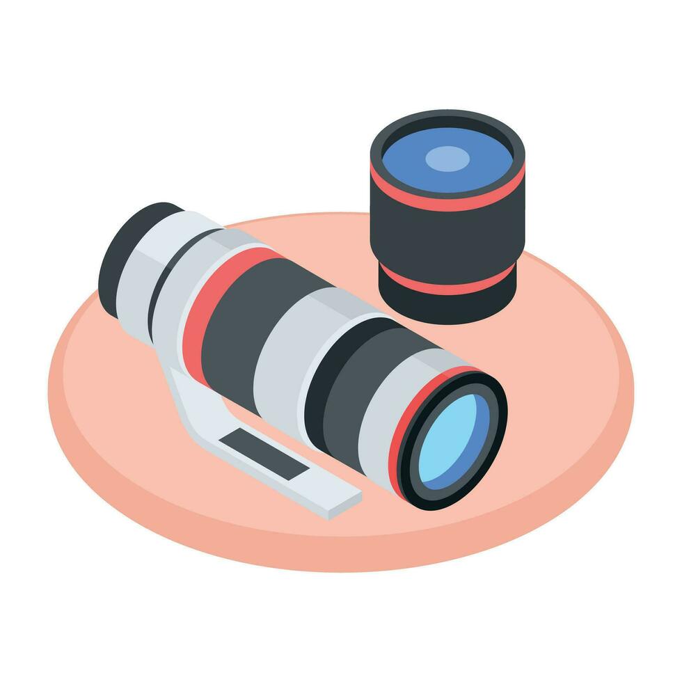 Depicting Shooting Accessories vector