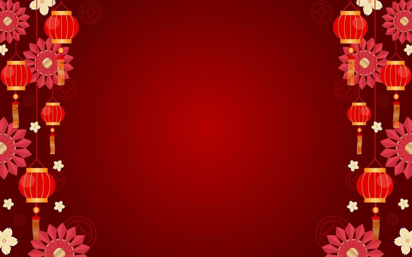 Chinese New Year Festivity Background vector