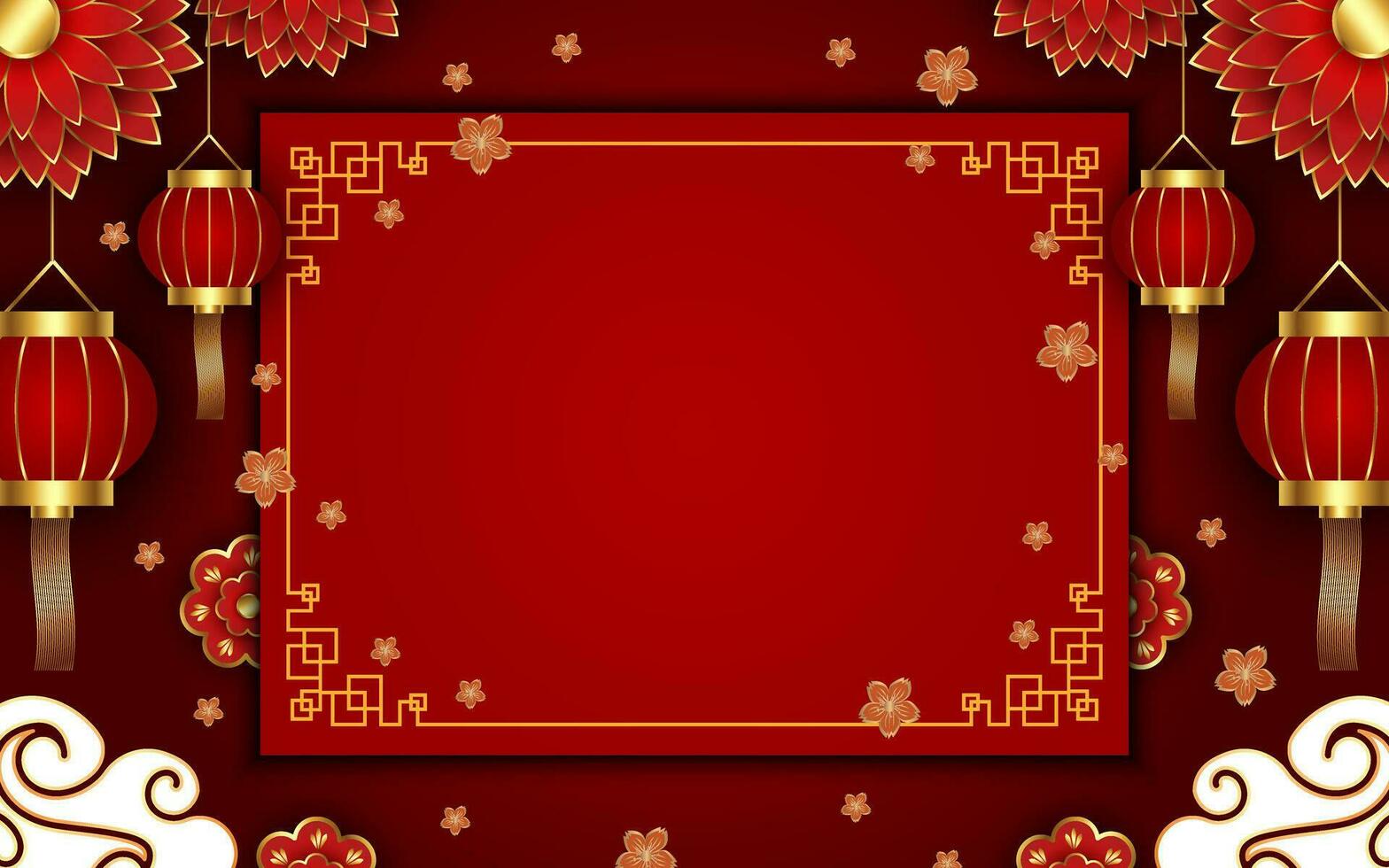 Chinese New Year Festivity Background vector