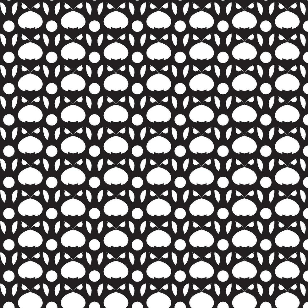 seamless abstract tribal owl pattern vector