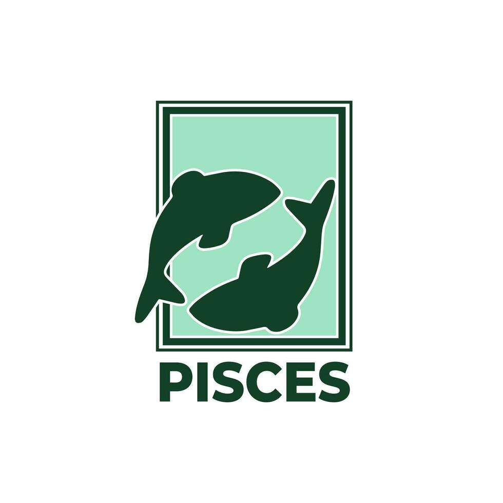 zodiac vector illustration pisces sign