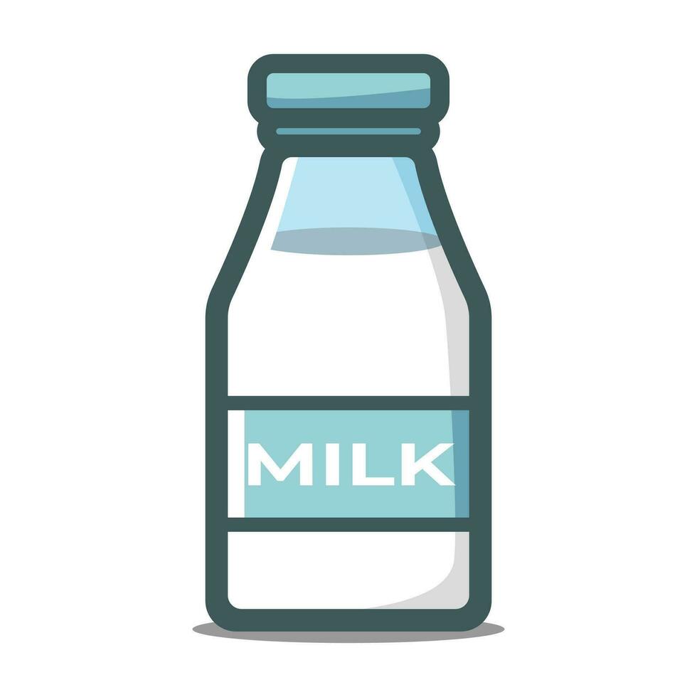 cute milk bottle cartoon character vector