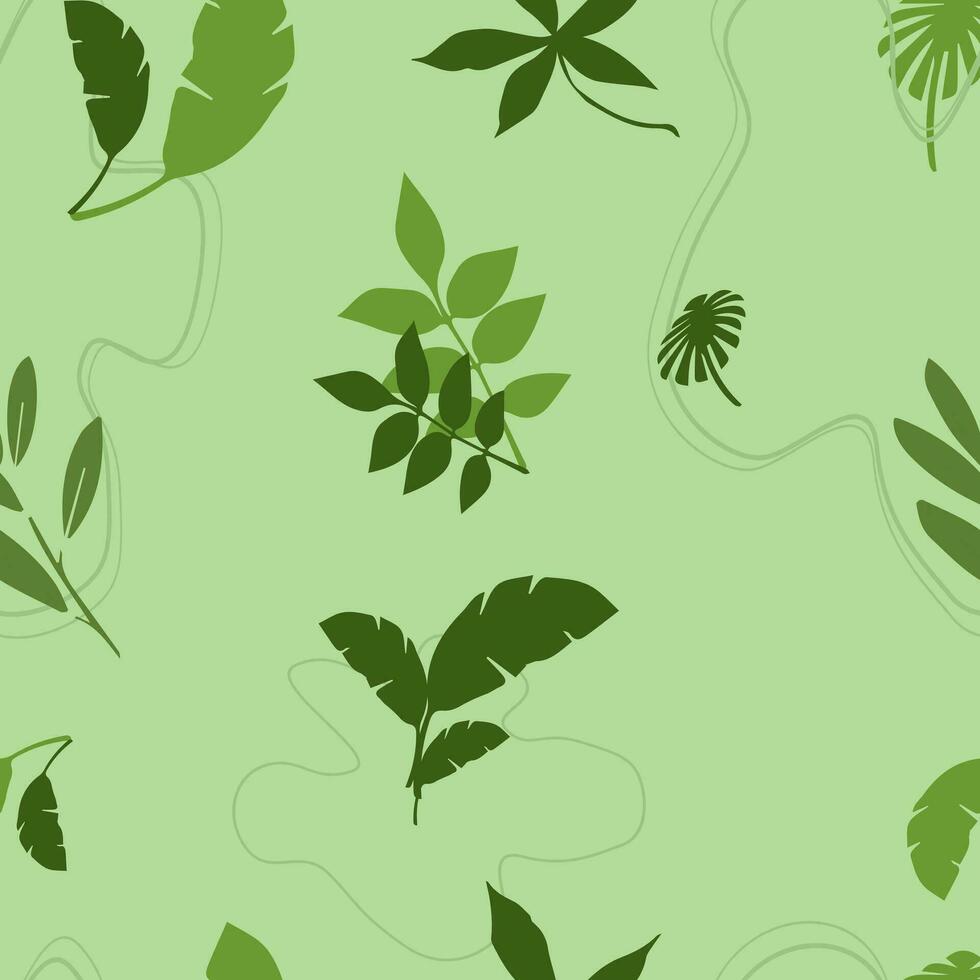 green nature seamless pattern vector