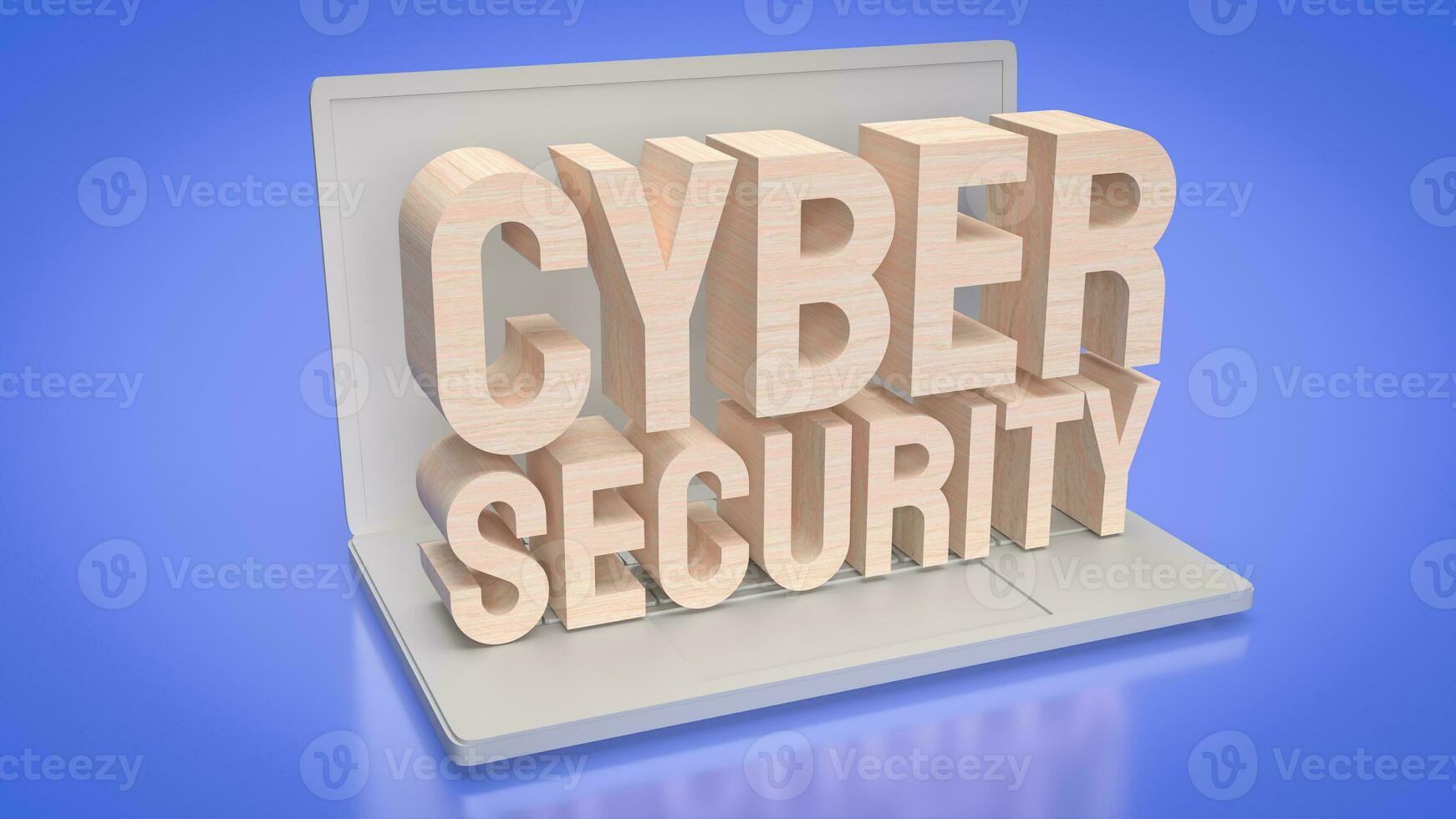 The cyber security for technology and it concept 3d rendering. photo