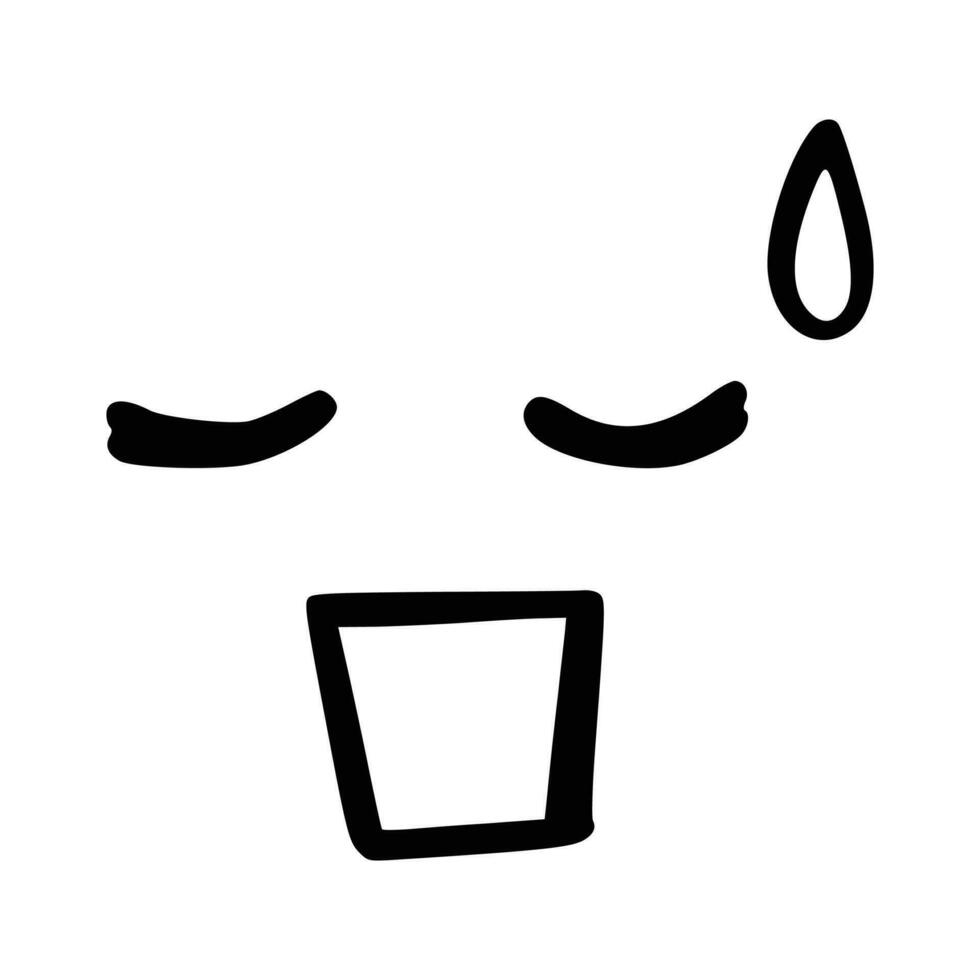 kawaii linda rostro. estilo manga ojos y boca. gracioso dibujos animados japonés emoticon en diferente expresiones, mega grande colocar. expresión anime personaje y emoticon cara ilustración. antecedentes. impresión. vector