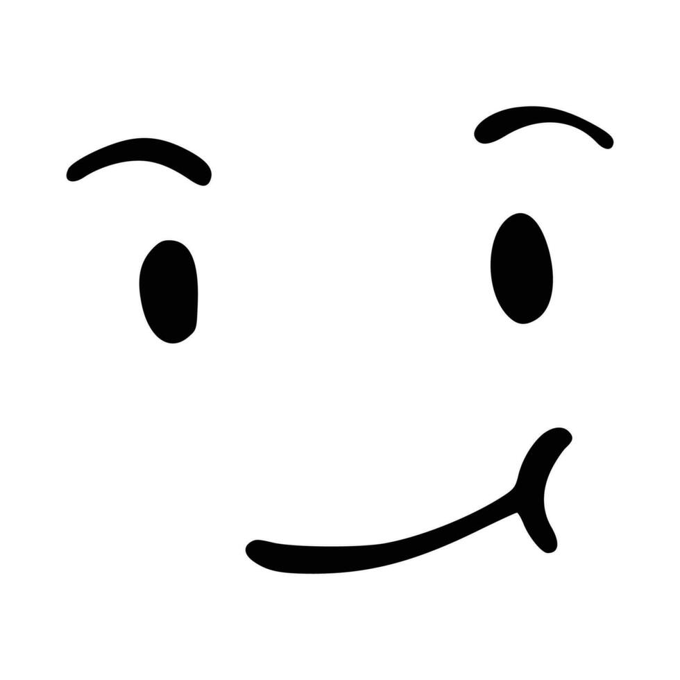Kawaii's cute face. Manga-style eyes and mouth. Funny cartoon Japanese emoticon in different expressions, mega Big Set. Expression anime character and emoticon face illustration. Background. Print. vector