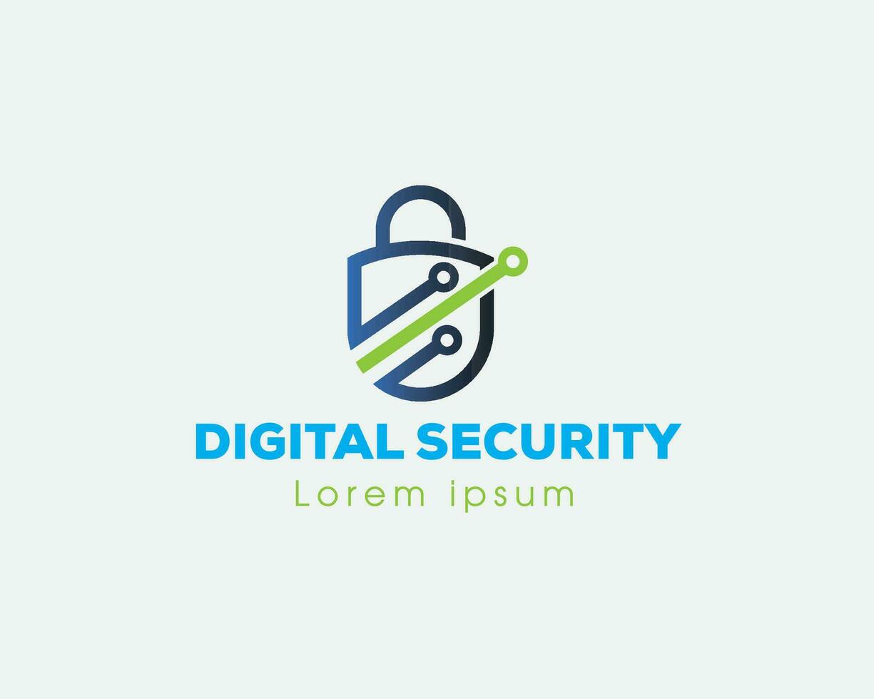 digital security logo security logo vector