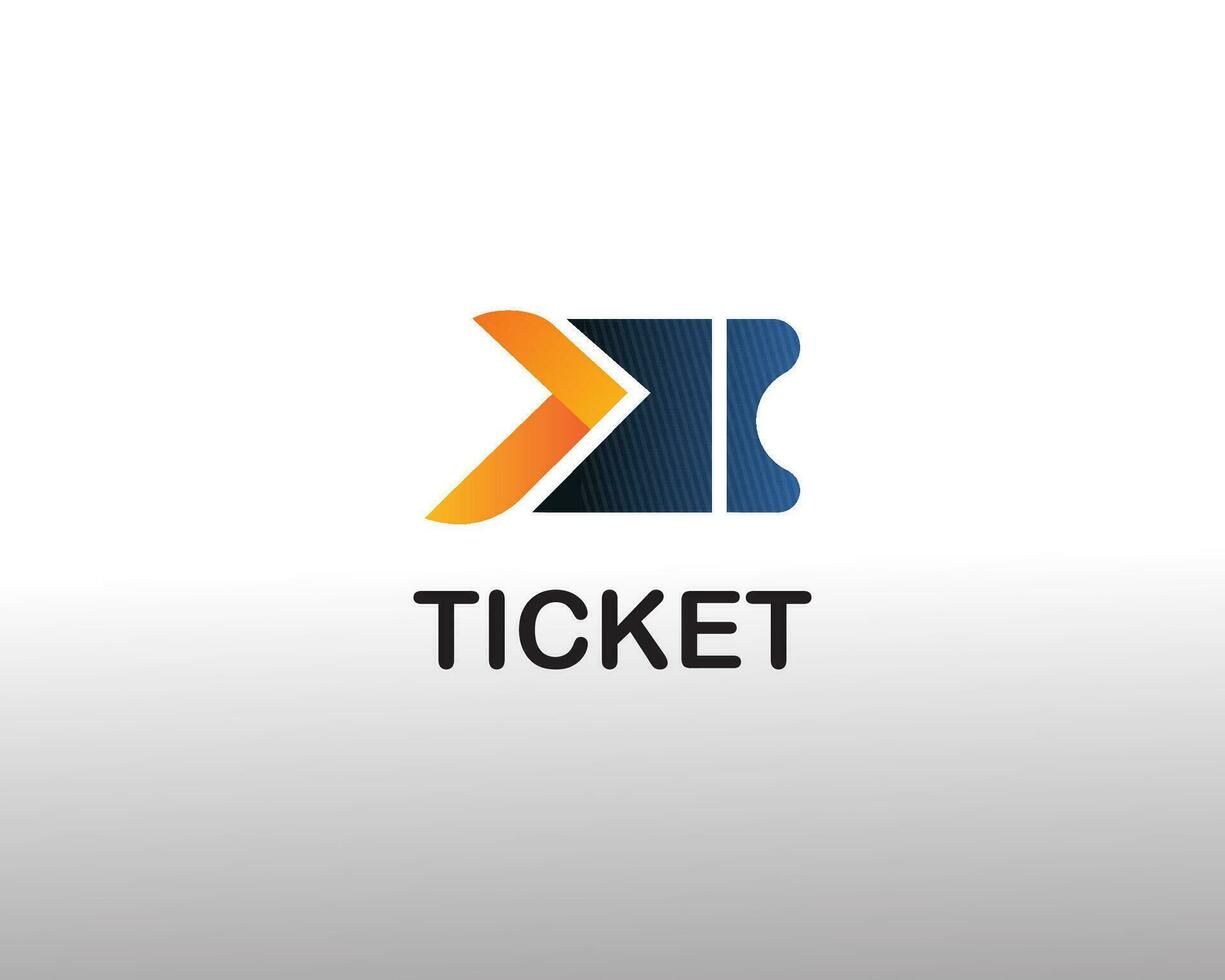 ticket logo fast ticket logo creative ticket logo vector