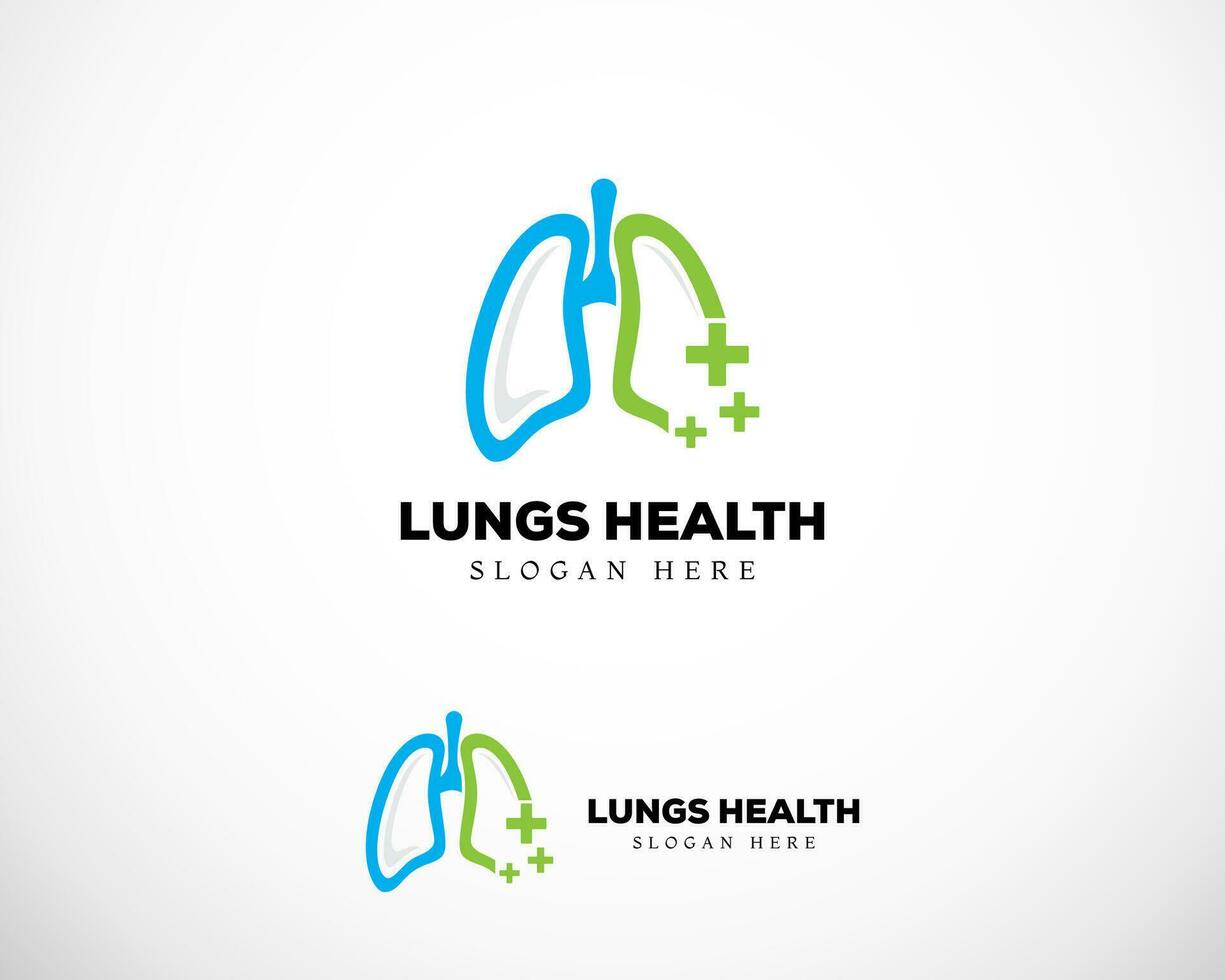 Lungs Health logo designs concept, Lung logo designs vector, Medical logo template vector