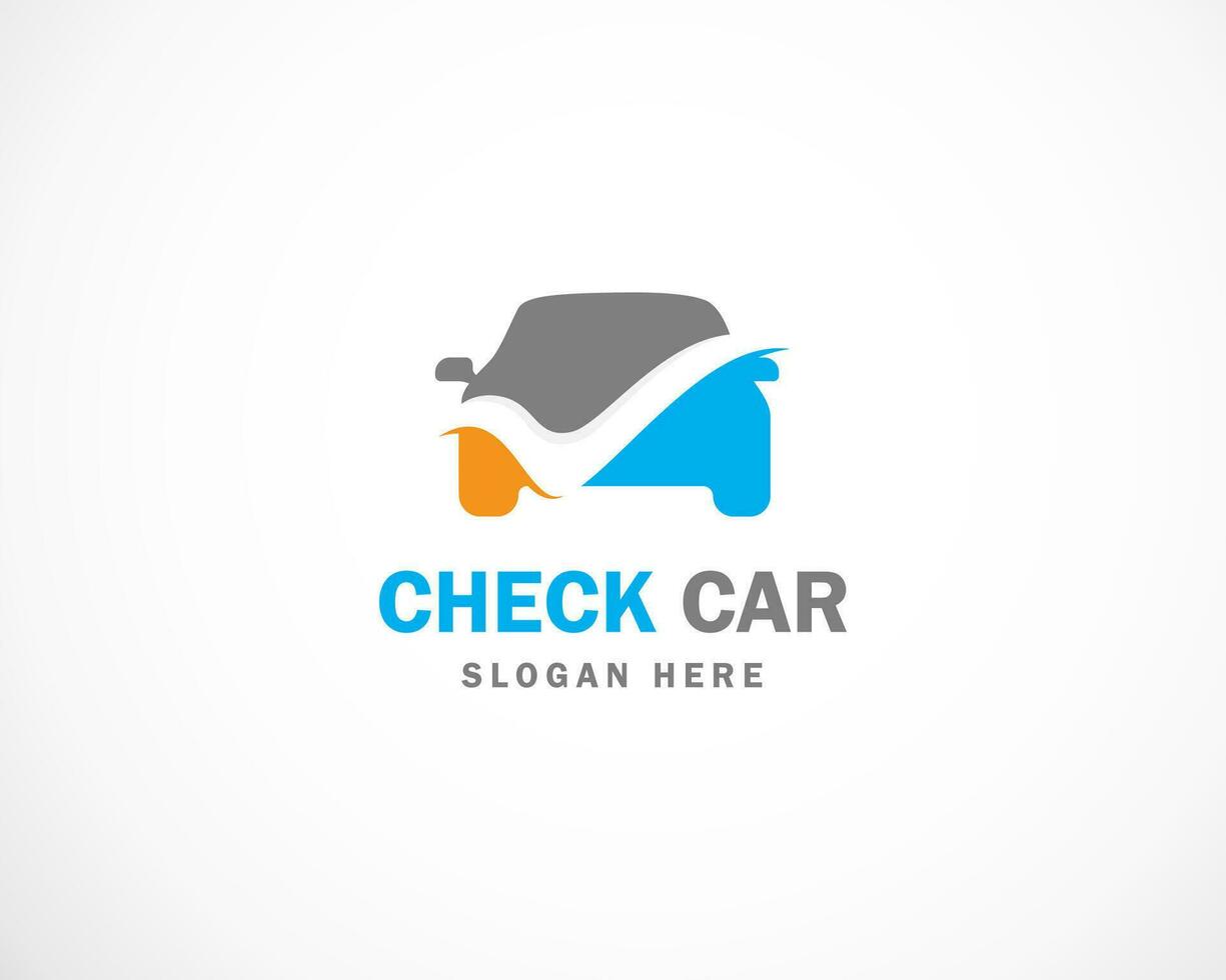 check car logo creative symbol rental service vector