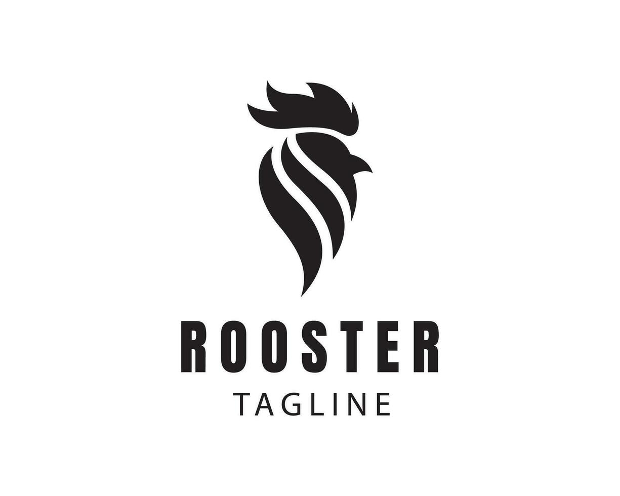 rooster logo head rooster logo vector