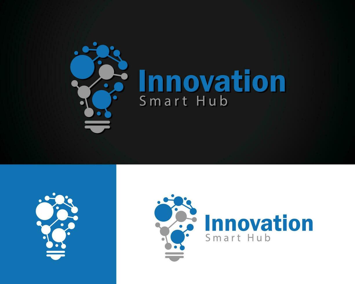 innovation logo creative bulb design concept modern technology creative smart idea vector