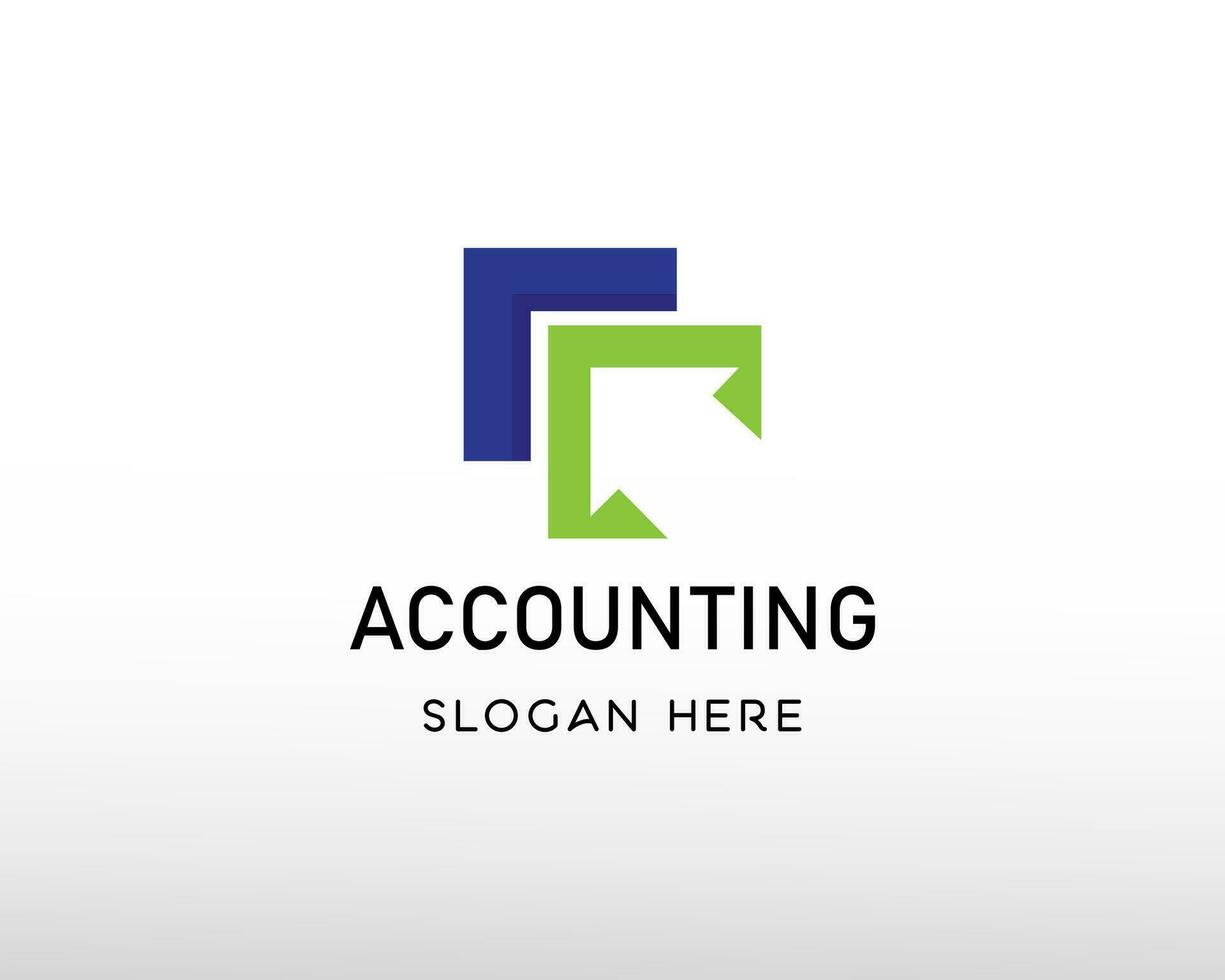 accounting logo symbol logo up logo arrow creative logo vector